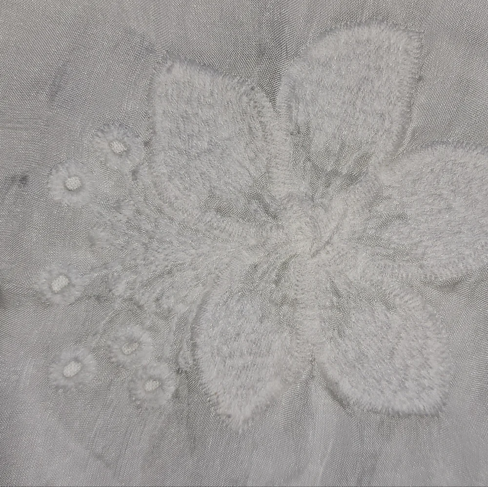 🌹ELENA BALDI made in Italy 100% silk, sz small, blouse scalloped sleeves, lined - Picture 6 of 10